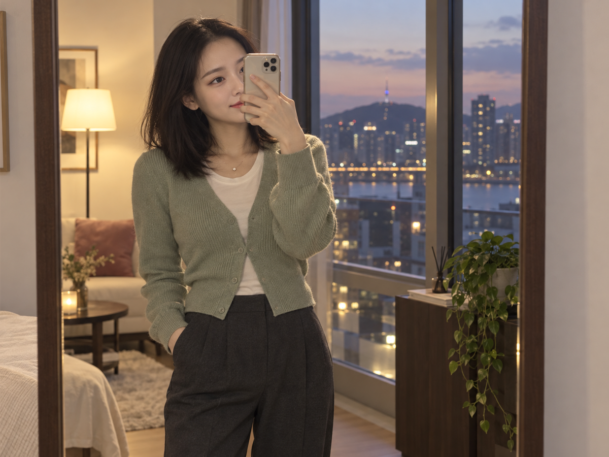 인천광역시 영종구 인천공항 이동과 방문 일정을 안내하는 젊은 성인 한국 여성 관리사